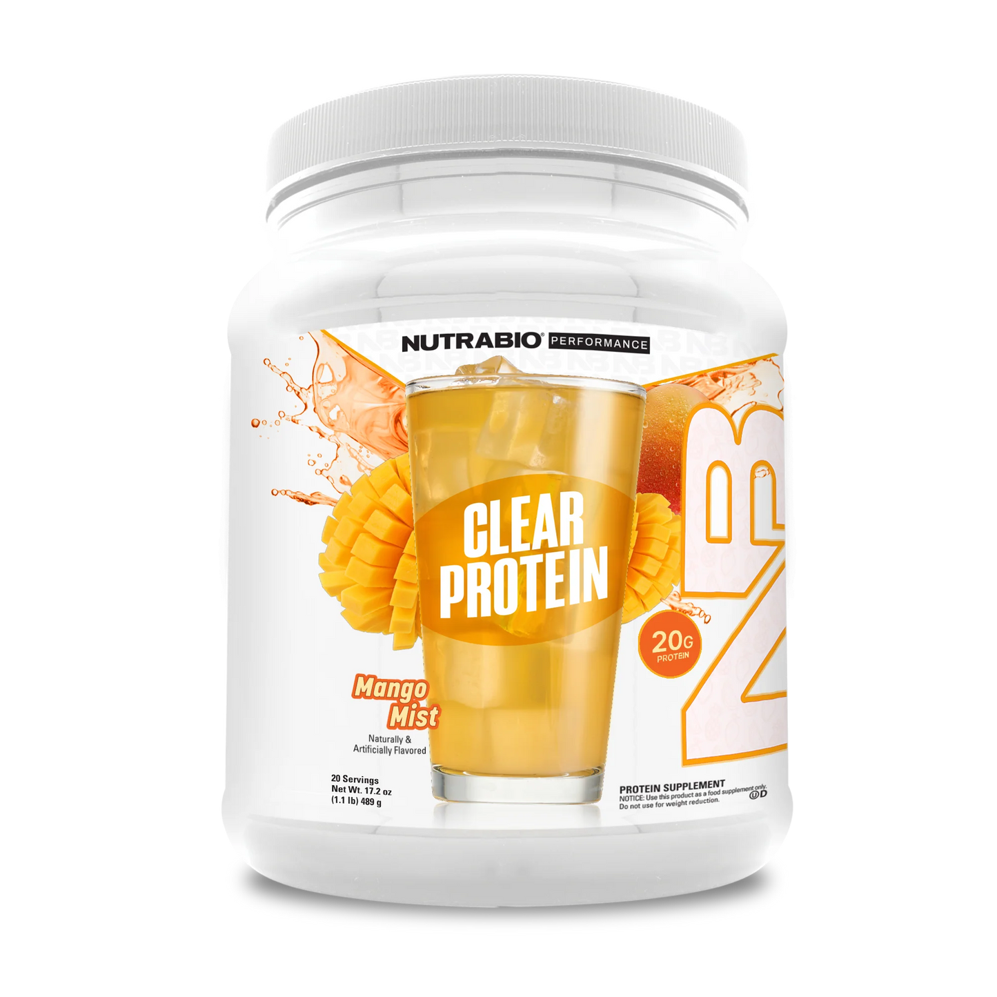 Clear Whey Protein Isolate Powder - NutraBio - ATX Supplements & Nutrition