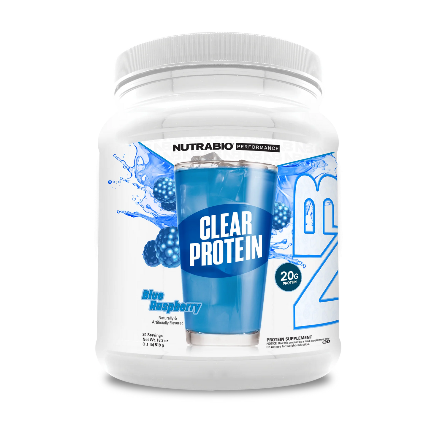 Clear Whey Protein Isolate Powder - NutraBio - ATX Supplements & Nutrition
