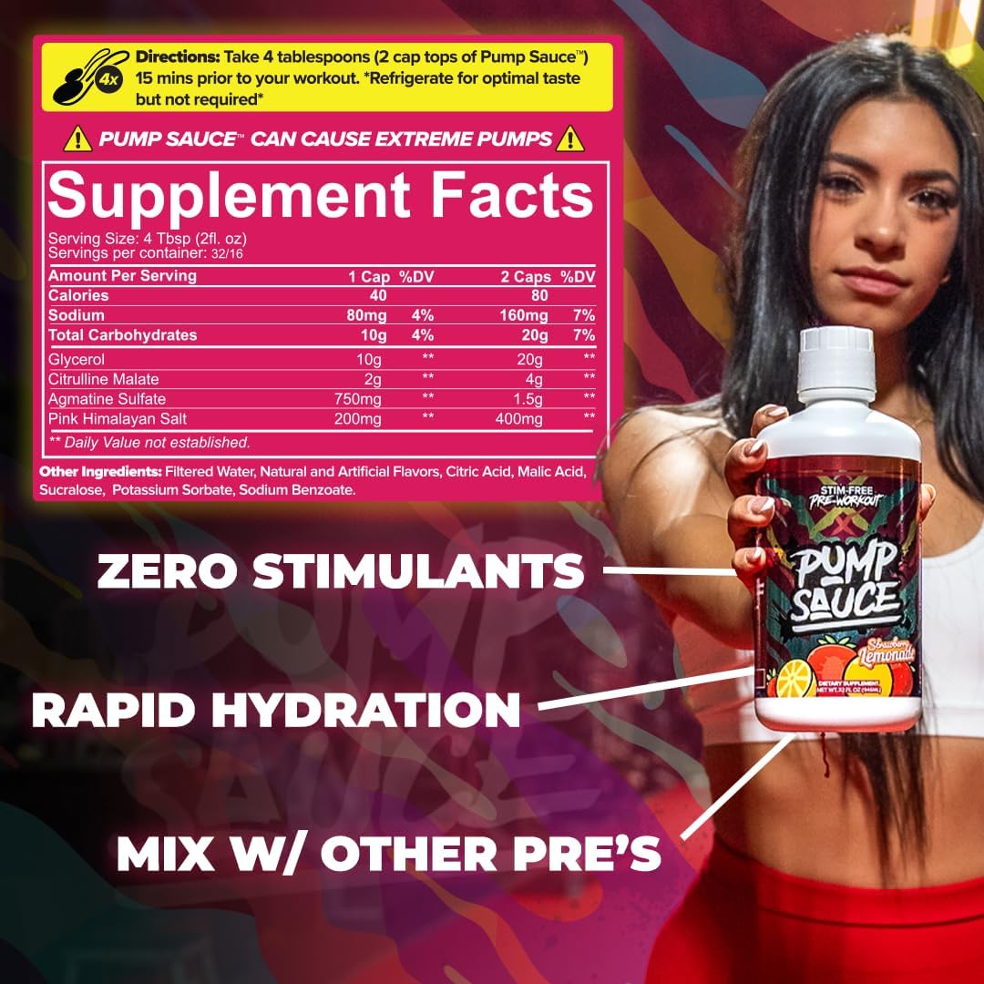 Pump Sauce (Stim-Free Liquid Pre-Workout) - ATX Supplements & Nutrition