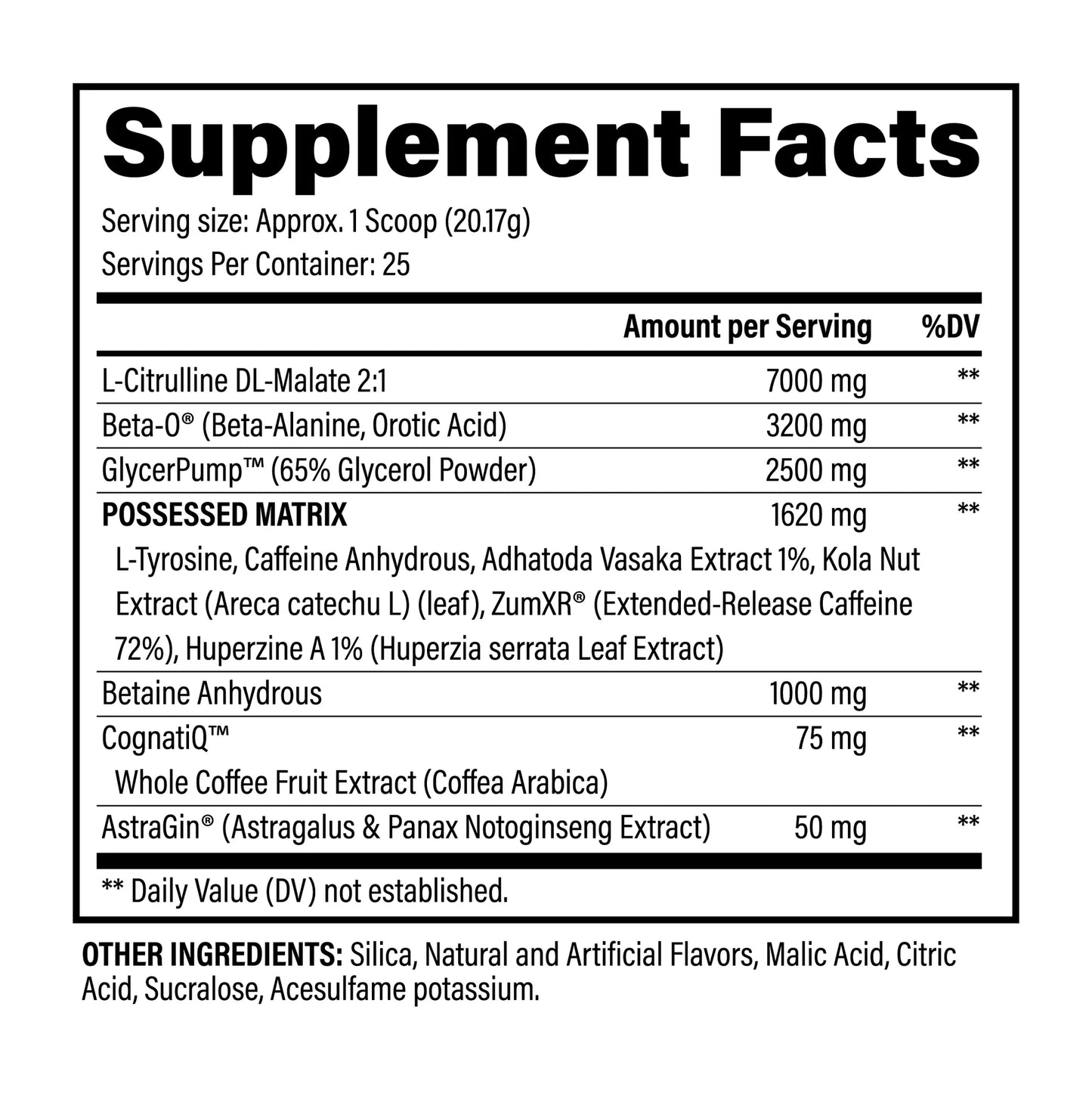 Bzrk Pre-Workout - Black Magic - ATX Supplements & Nutrition
