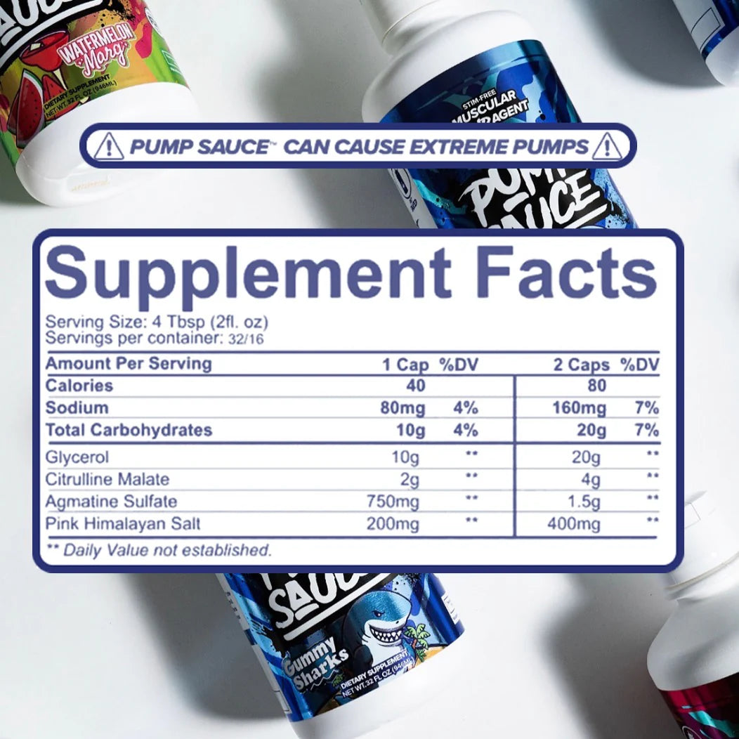 Pump Sauce (Stim-Free Liquid Pre-Workout) - ATX Supplements & Nutrition