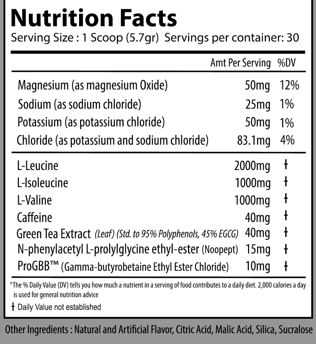 Amino NRG+ (BCAAs) - Alpha Supps - ATX Supplements & Nutrition