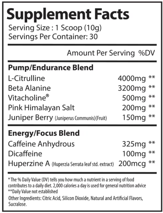 Pre (High Energy Pre-Workout) - Alpha Supps - ATX Supplements & Nutrition