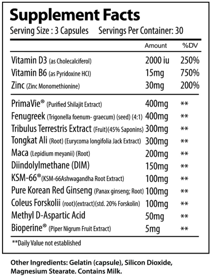 T-Rise (Testosterone Booster) - Alpha Supps - ATX Supplements & Nutrition