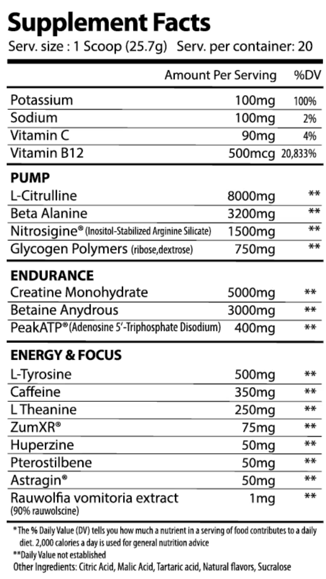 The One (Ultimate Pre-Workout) - Alpha Supps - ATX Supplements & Nutrition