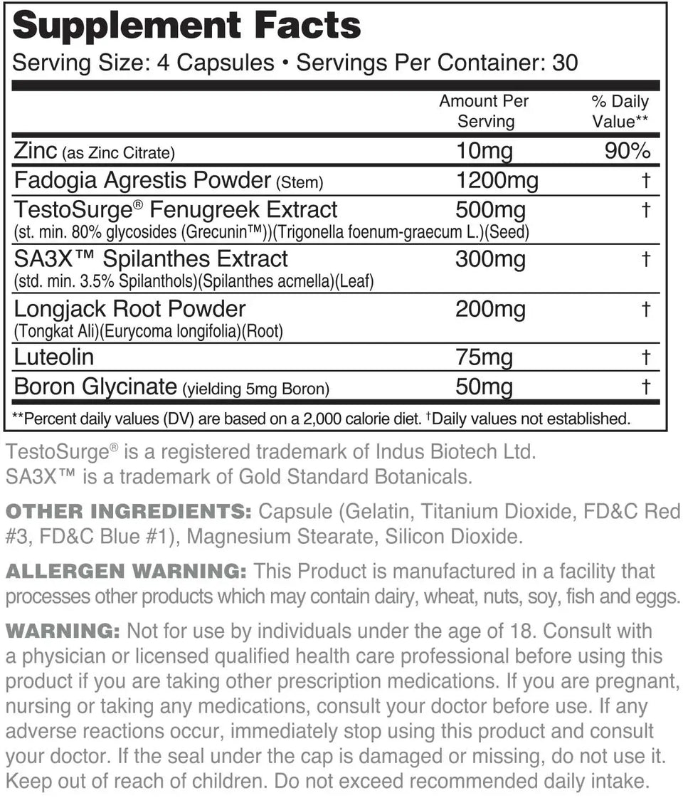 Testothority - Nutrithority - ATX Supplements & Nutrition