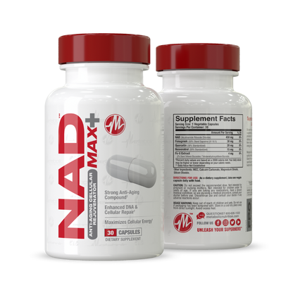 NAD Max+ - Metabolic Nutrition - ATX Supplements & Nutrition