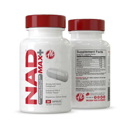 NAD Max+ - Metabolic Nutrition - ATX Supplements & Nutrition