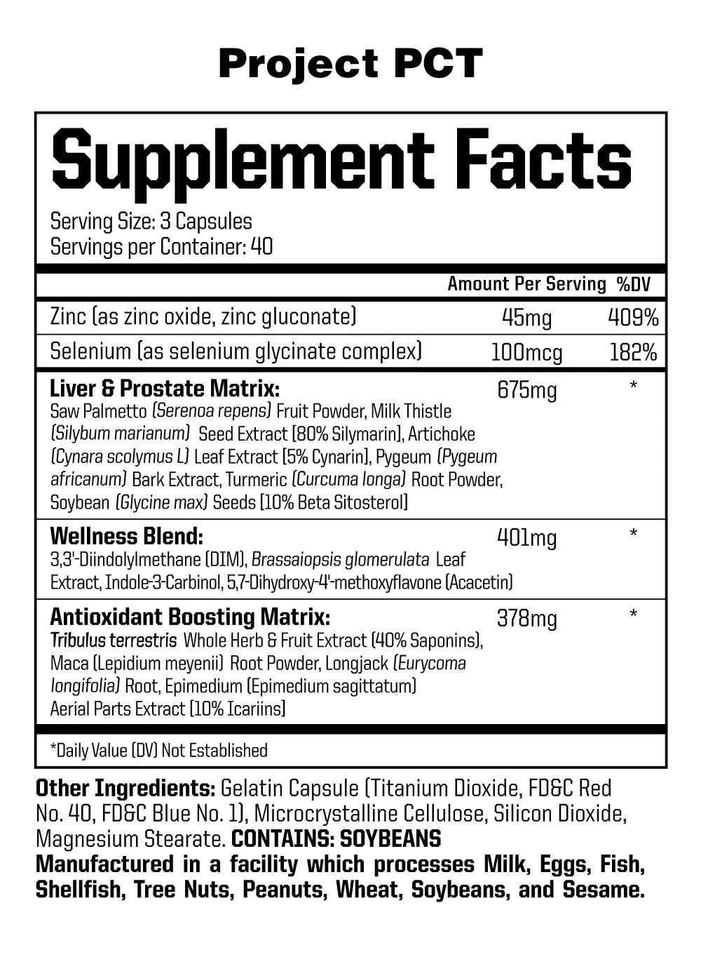 Project PCT (Test-Booster & Estrogen Blocker) - Anabolic Warfare - ATX Supplements & Nutrition