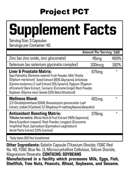 Project PCT (Test-Booster & Estrogen Blocker) - Anabolic Warfare - ATX Supplements & Nutrition