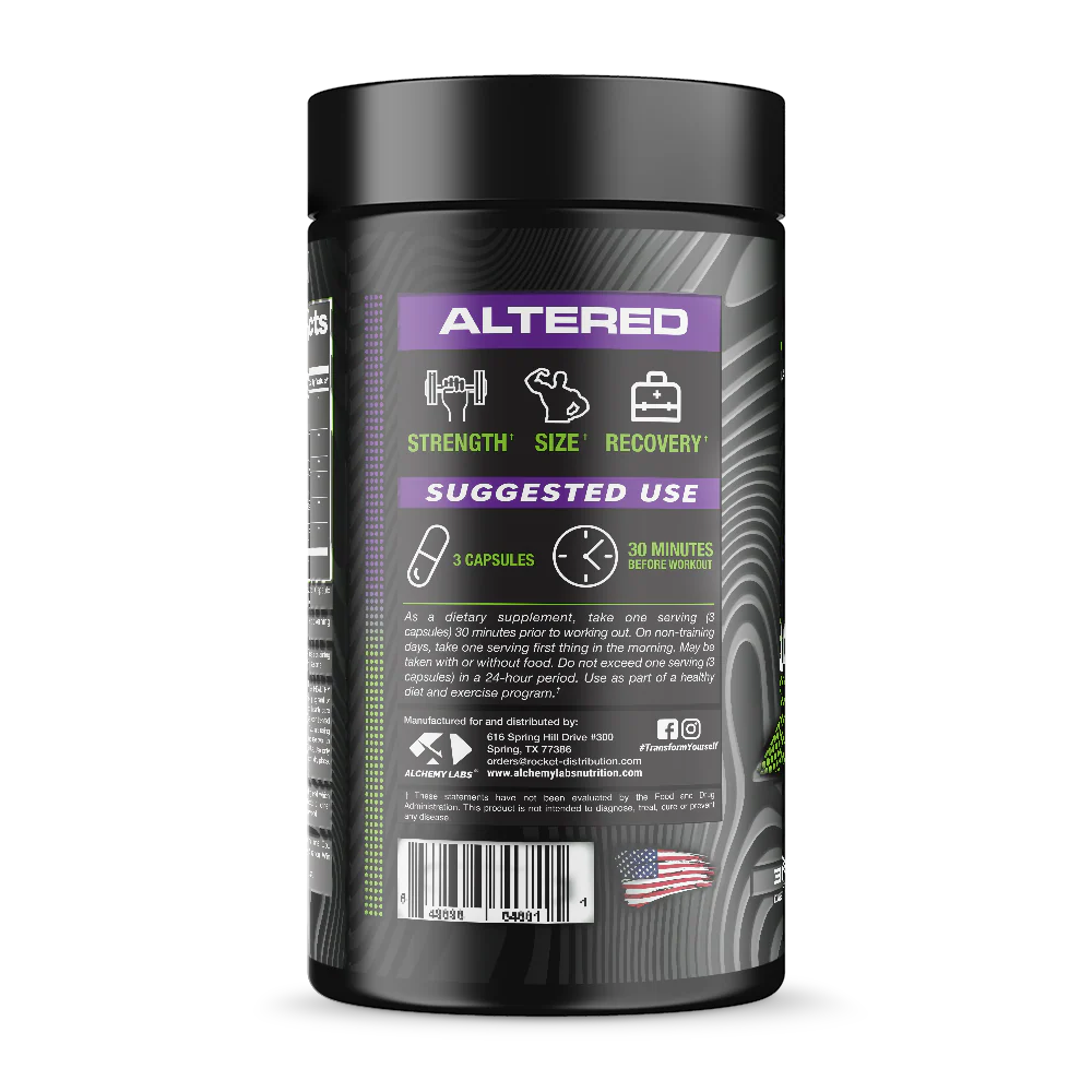 Altered (Natural HGH Increaser and Muscle Builder - Alchemy Labs - ATX Supplements & Nutrition