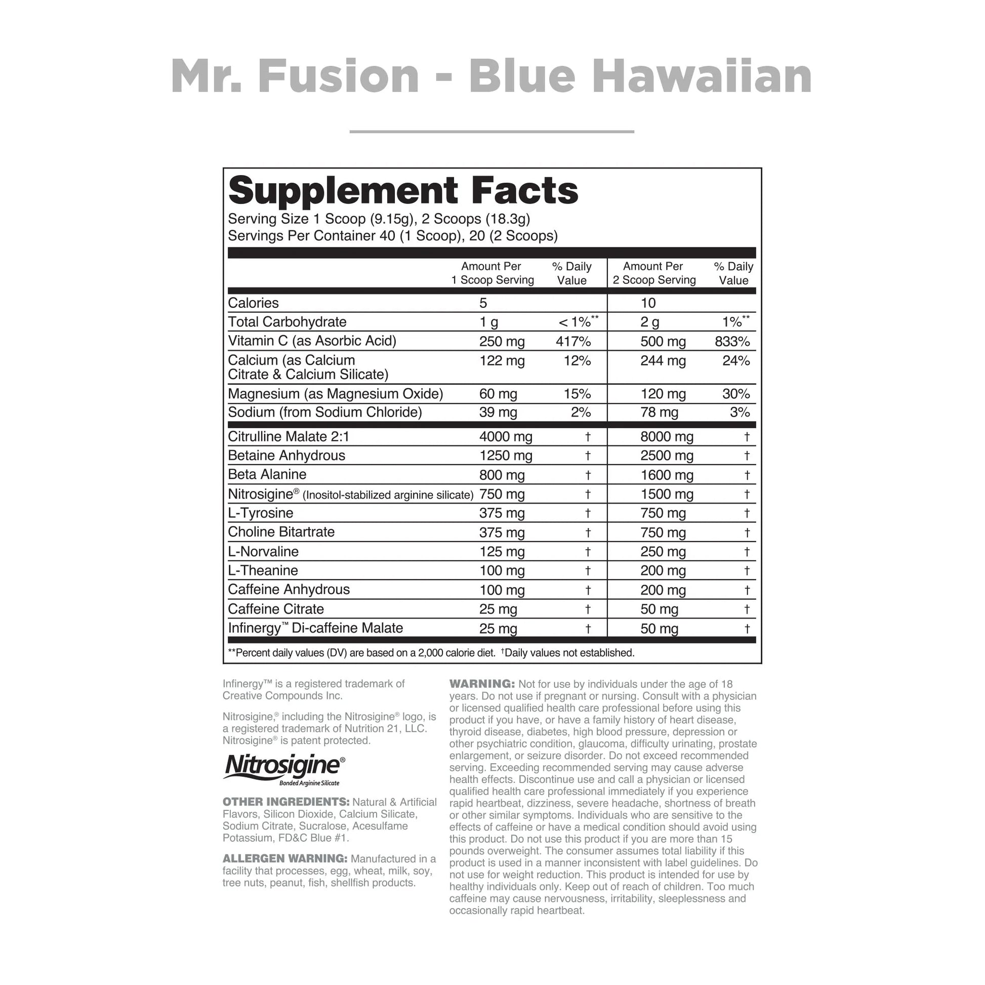 Mr Fusion Pre-Workout - Nutrithority - ATX Supplements & Nutrition