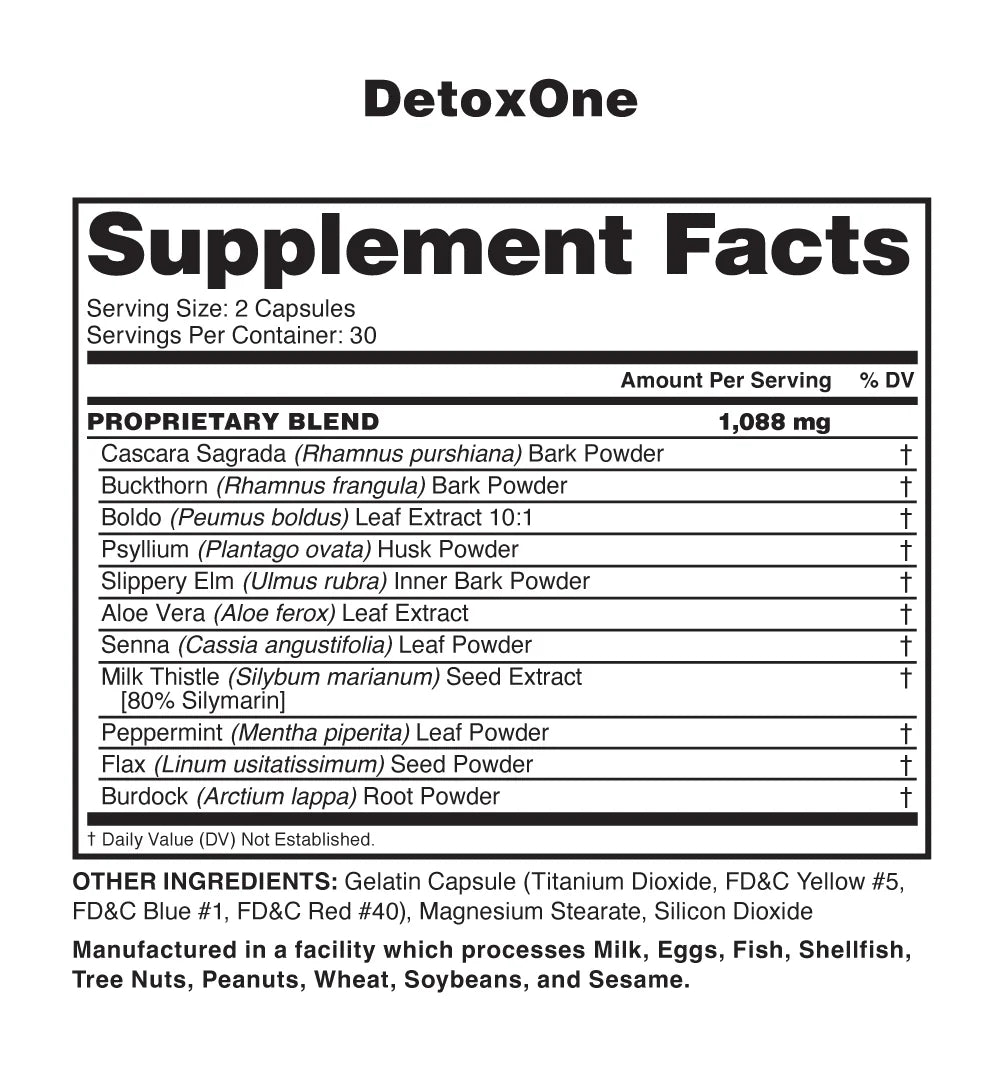 DetoxOne - NutraOne - ATX Supplements & Nutrition