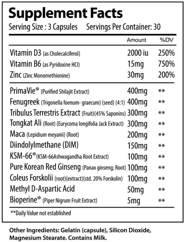 T-Rise (Testosterone Booster) - Alpha Supps