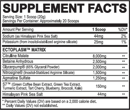 Ecto Plasm (Non-Stim Pre-Workout) - Black Magic - ATX Supplements & Nutrition