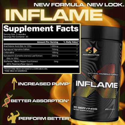Inflame (Extreme Muscle Builder) - Alchemy Labs - ATX Supplements & Nutrition